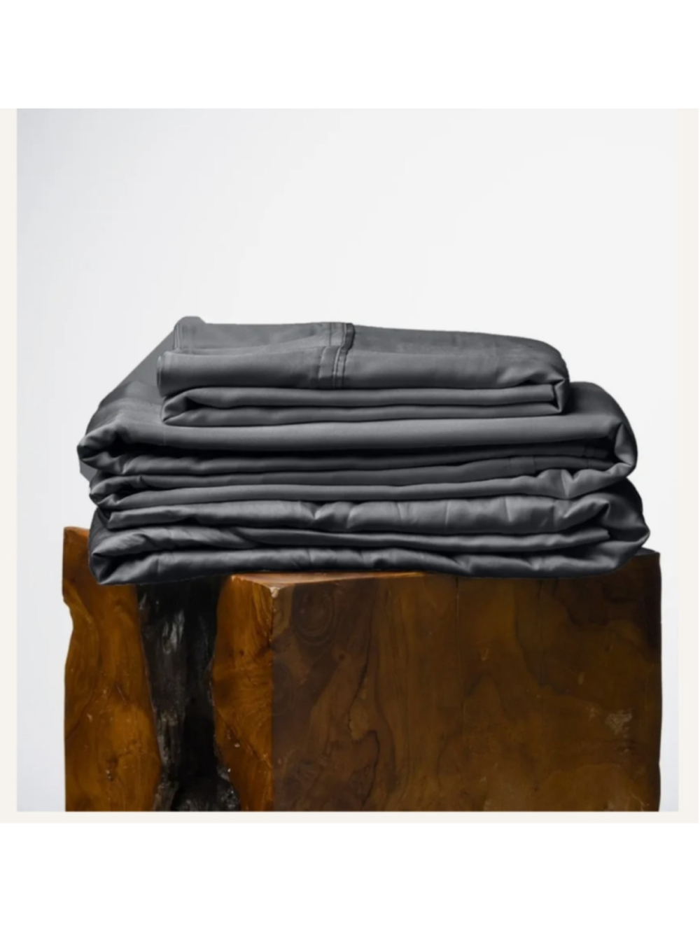 Olive Crate 100% Eucalyptus TENCEL Cooling - KING Sheet Set 4pc Charcoal